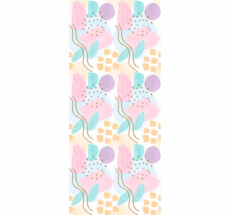 Store enrouleur moderne motifs floraux abstraits - TenStickers