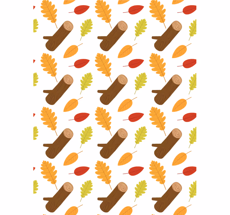 Stores enrouleurs fleurs et plantes motif feuilles d'automne - TenStickers