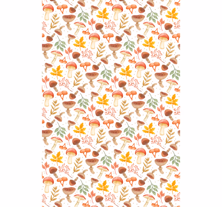 Stores enrouleurs fleurs et plantes champignons et feuilles - TenStickers