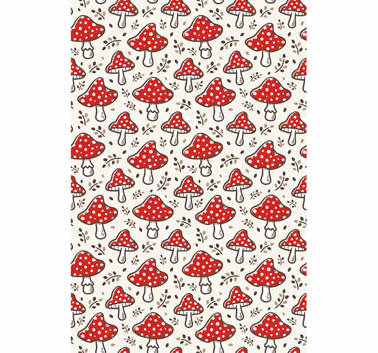 Store enrouleur cuisine champignons colorés - TenStickers