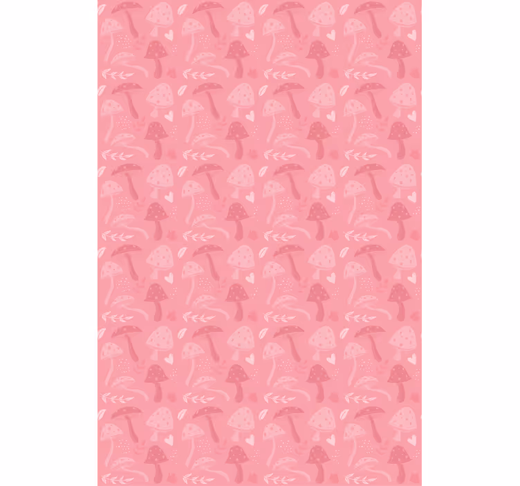 Stores enrouleurs fleurs et plantes champignons roses charme - TenStickers