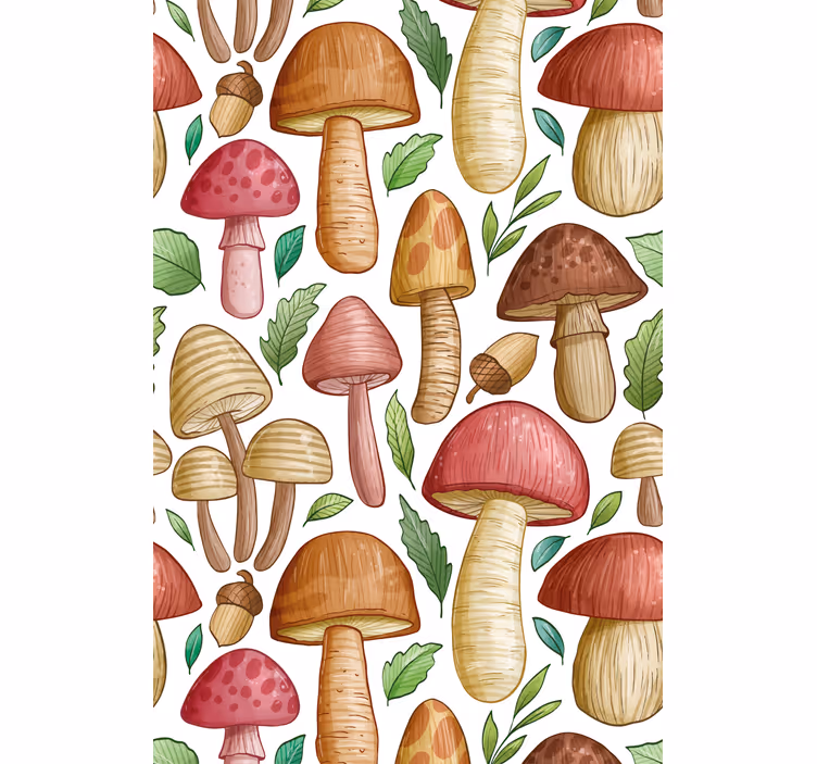 Store enrouleur fruits et légumes collection de champignons - TenStickers