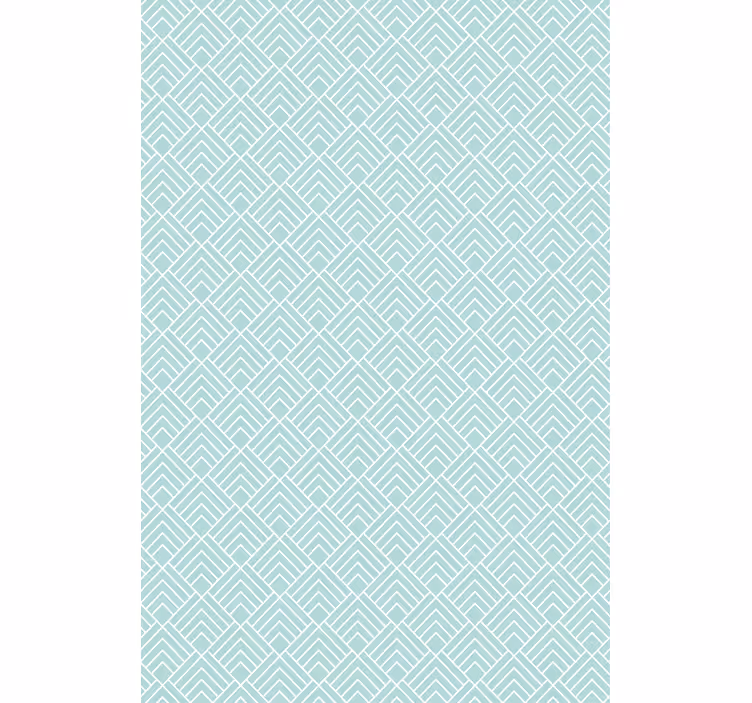 Store enrouleur salon nordiques Lignes en zigzag bleu clair - TenStickers