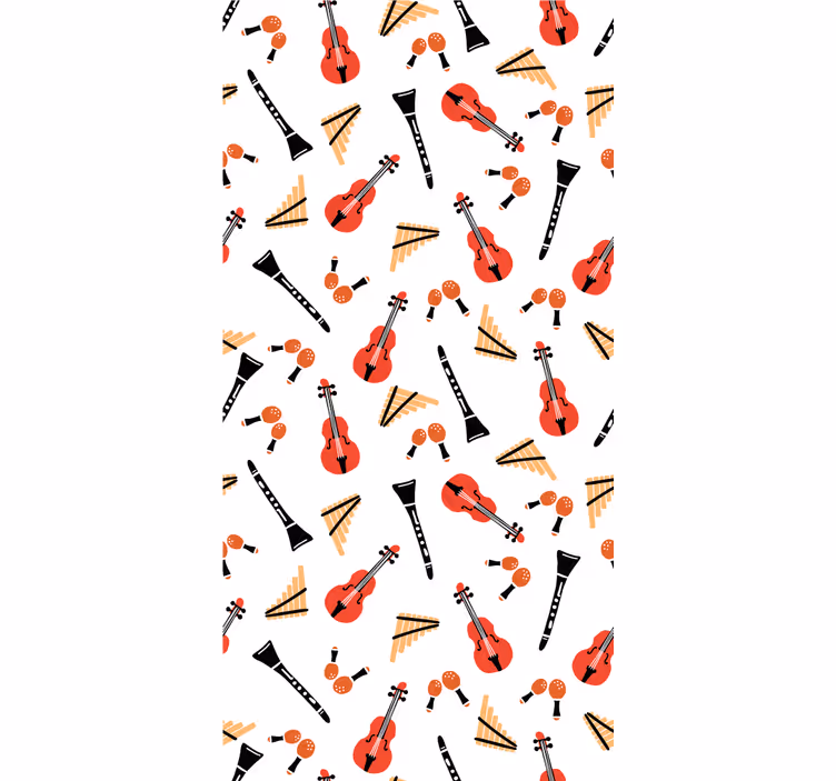 Store enrouleur original motif d'instruments de musique - TenStickers