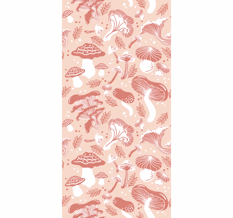 Store enrouleur fleurs et de plantes motifs champignons - TenStickers