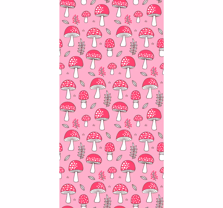 Stores enrouleurs fleurs et plantes motifs de champignons - TenStickers