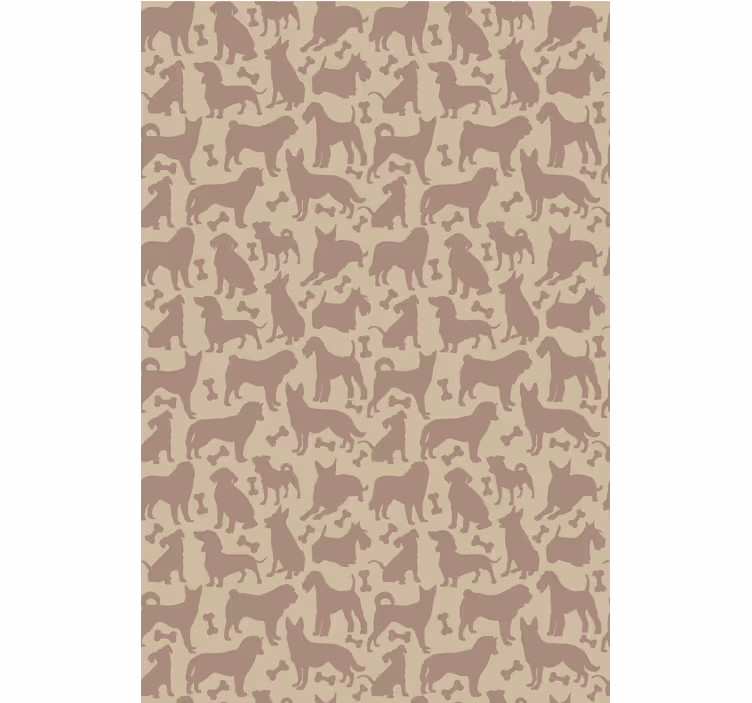 Store enrouleur animaux motif de silhouettes de chien - TenStickers