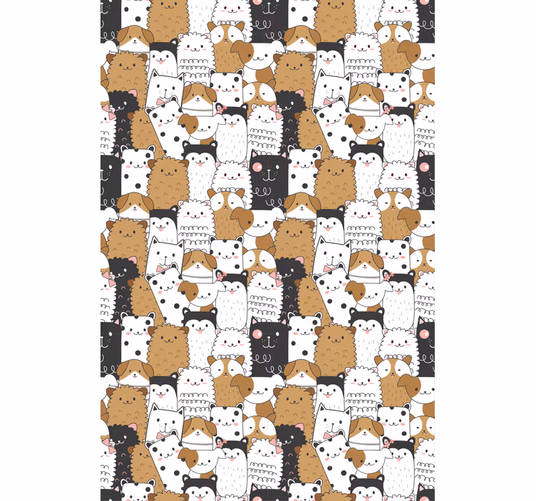 Store enrouleur animaux expressions adorables - TenStickers