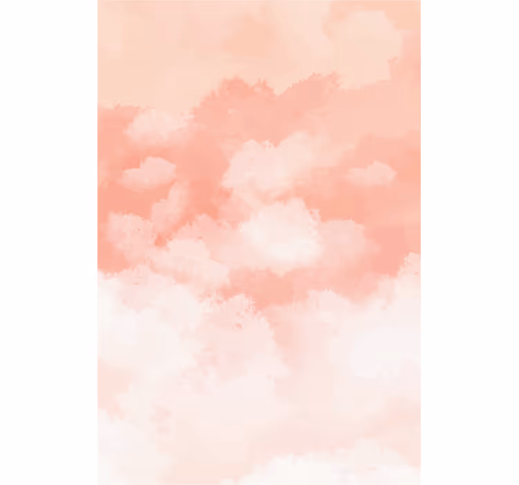 Store enrouleur nuage motif rose doux - TenStickers