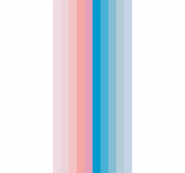 Store enrouleur autres rayé rose et bleu - TenStickers