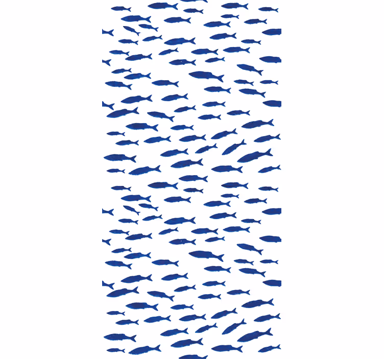 Store enrouleur animaux motif de poissons en essaim - TenStickers