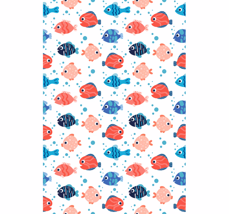 Store enrouleur animaux motif de poisson coloré - TenStickers