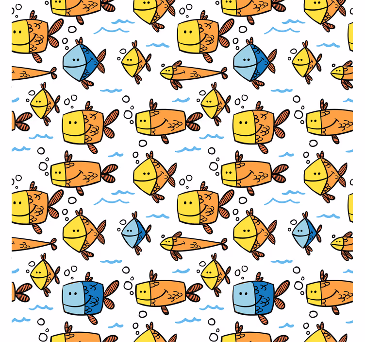Store enrouleur autres motifs de poissons dessinés - TenStickers