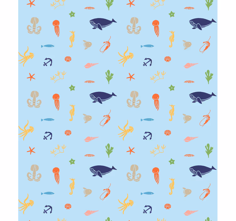 Store enrouleur salle de bain motif marin - TenStickers