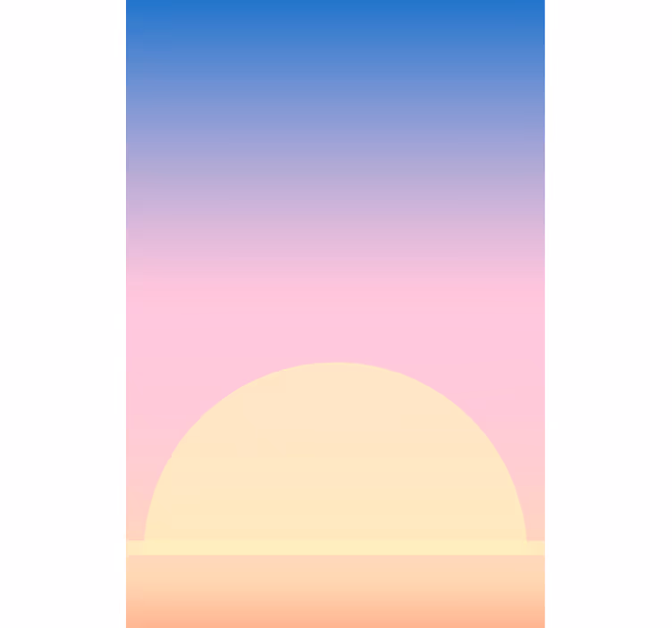 Store enrouleur bande dessinée design horizon coucher - TenStickers