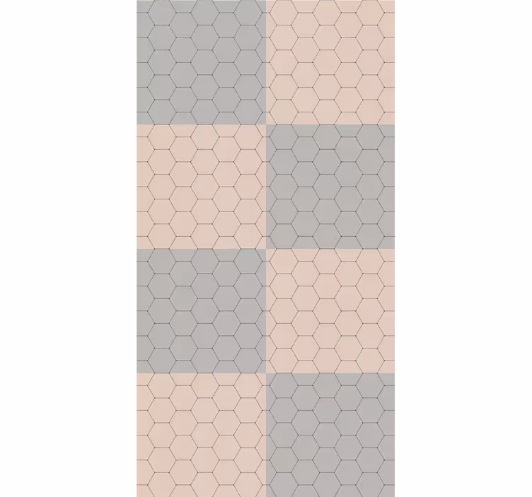 Store enrouleur élégant blocs à motifs hexagonaux - TenStickers