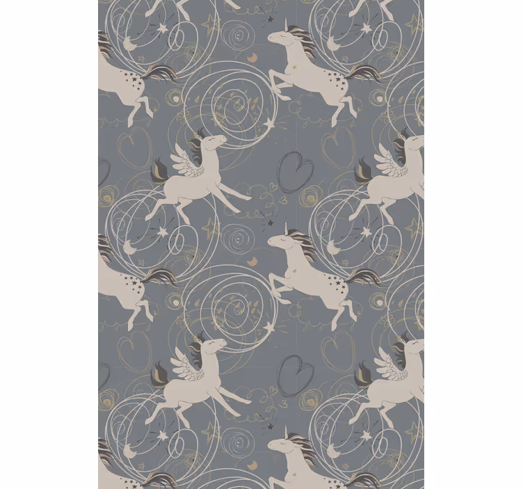 Store enrouleur pour chambre enfant motif licornes magiques - TenStickers