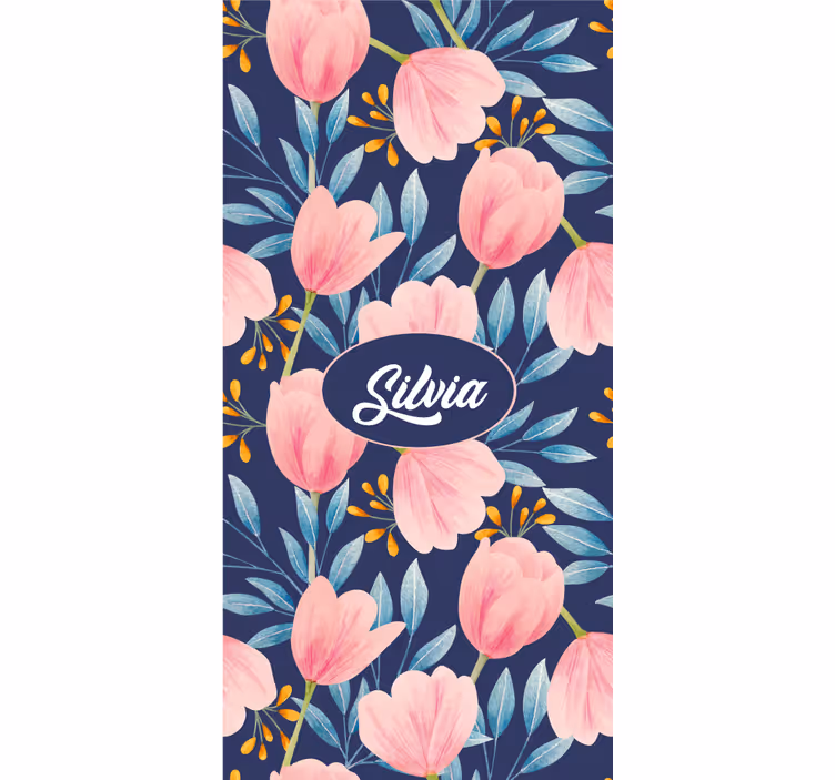 Stores enrouleurs fleurs et plantes design floral rose - TenStickers