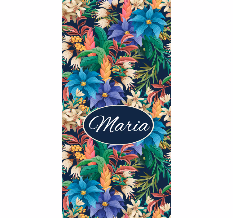 Stores enrouleurs fleurs et plantes personnalisation florale - TenStickers