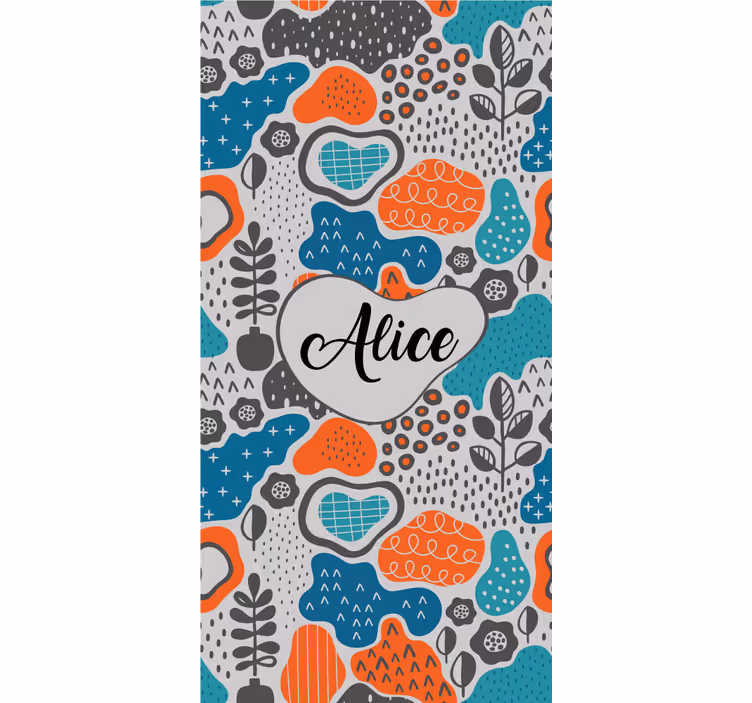 Store enrouleur pour chambre ado conception de nom abstrait - TenStickers