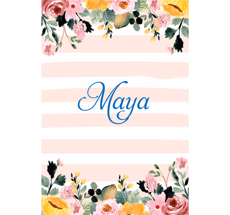 Store enrouleur pour chambre ado design floral personnalisé - TenStickers
