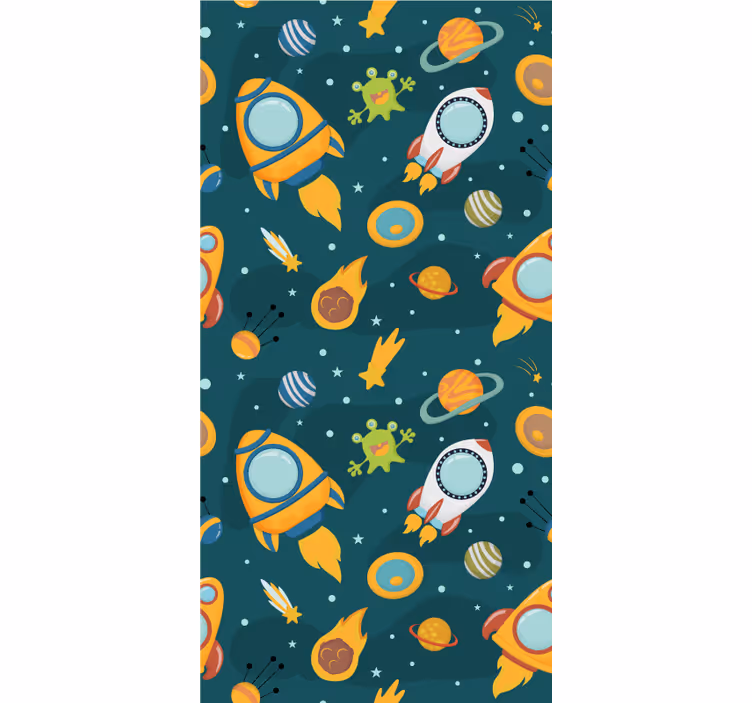 Store enrouleur pour chambre enfant thème aventure spatiale - TenStickers