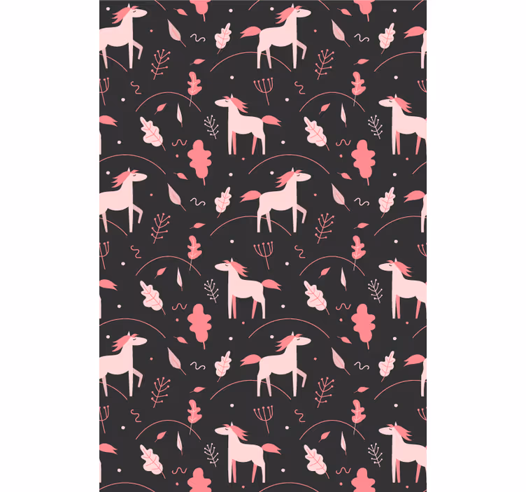 Store enrouleur pour chambre enfant de douces licornes roses - TenStickers