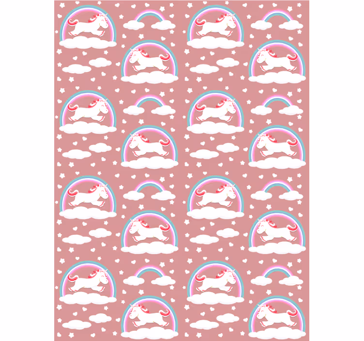 Store enrouleur pour chambre enfant thème de licorne magique - TenStickers