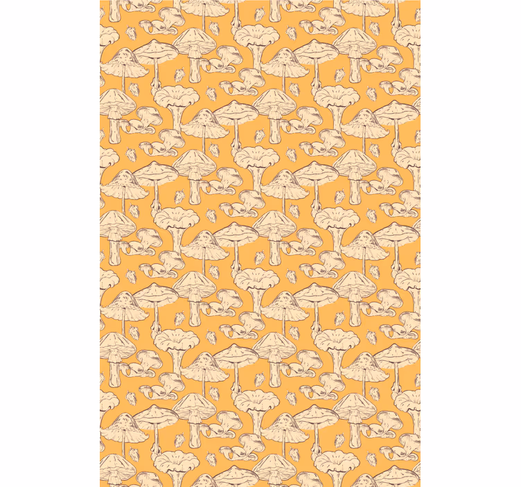 Store enrouleur floral motif champignon - TenStickers