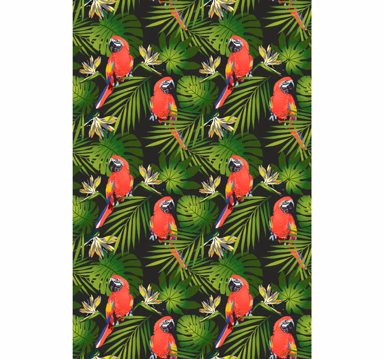 Store enrouleur animaux perroquets tropicaux colorés - TenStickers