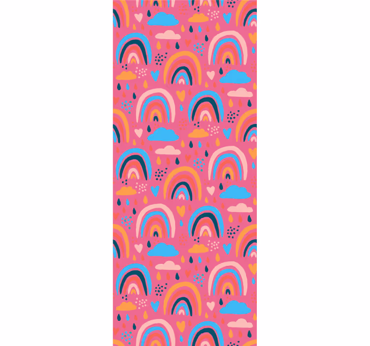Store enrouleur pour chambre enfant motif arc-en-ciel coloré - TenStickers