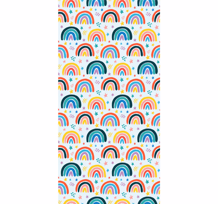 Store enrouleur pour chambre enfant motifs arc-en-ciel bleu - TenStickers