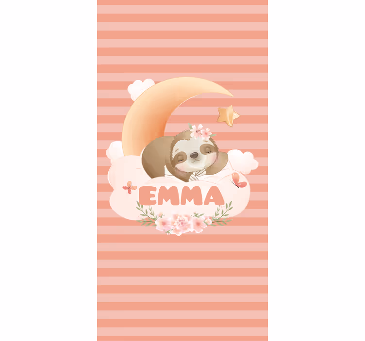 Store enrouleur pour chambre enfant paresseux et lune - TenStickers