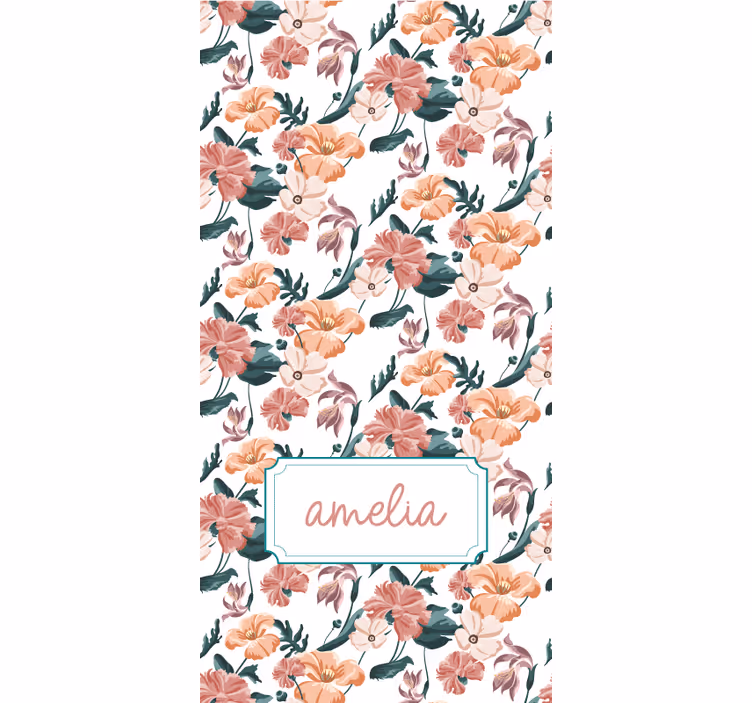 Stores enrouleurs fleurs et plantes design élégant à ressort - TenStickers