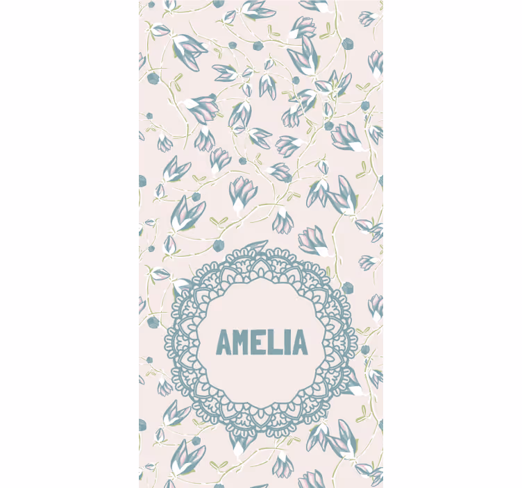 Store enrouleur pour chambre ado motif floral délicat - TenStickers