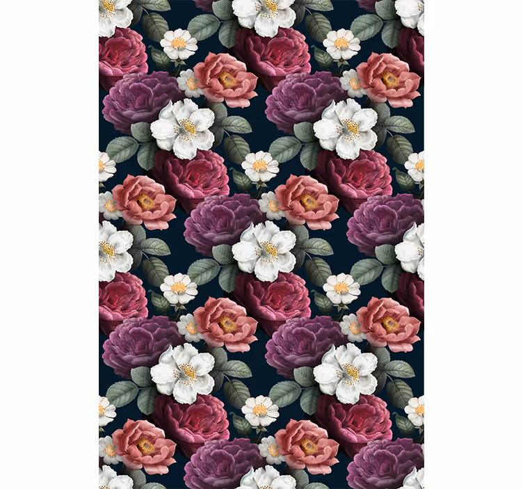 Store enrouleur floral composition de fleurs Élégantes - TenStickers