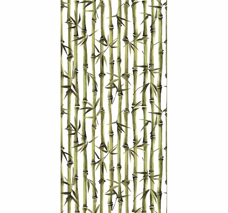 Stores enrouleurs fleurs et plantes motif forêt de bambou - TenStickers