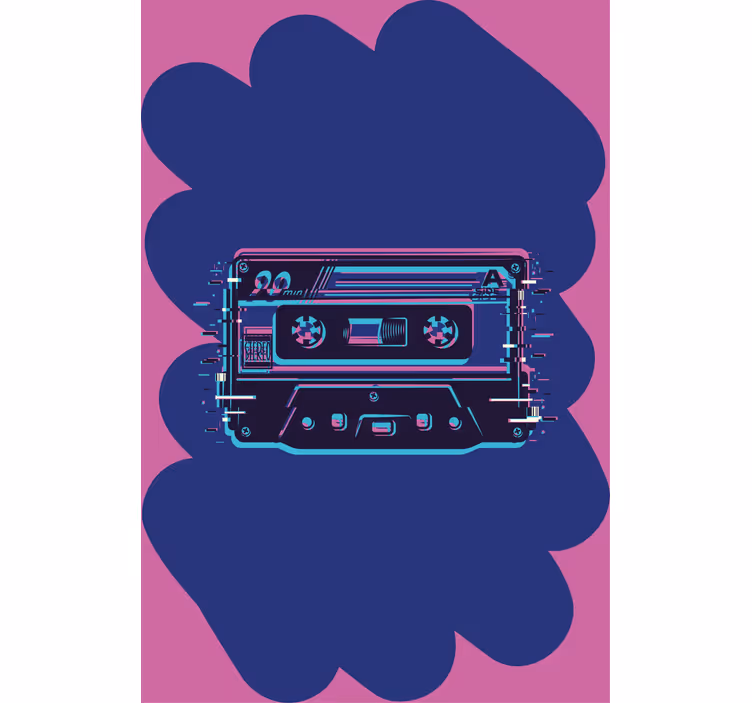 Store enrouleur gamer llustration de cassette rétro - TenStickers