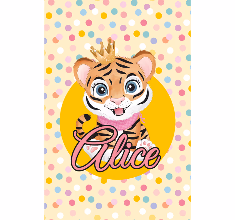 Store enrouleur pour chambre enfant bébé tigre personnalisé - TenStickers