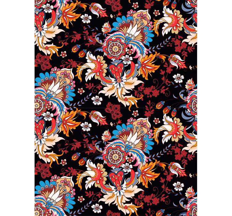 Store enrouleur floral motif floral éclatant - TenStickers