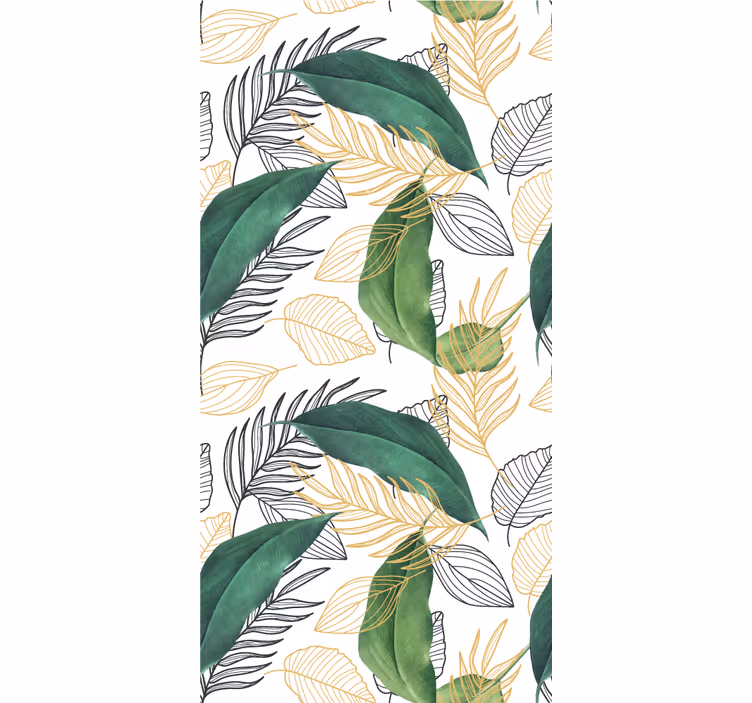 Stores enrouleurs fleurs et plantes feuillage luxuriant - TenStickers