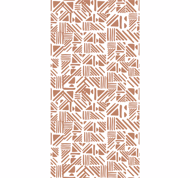 Store enrouleur couple éléments de motifs géométriques - TenStickers