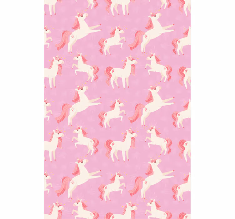 Store enrouleur pour chambre enfant licorne rose - TenStickers