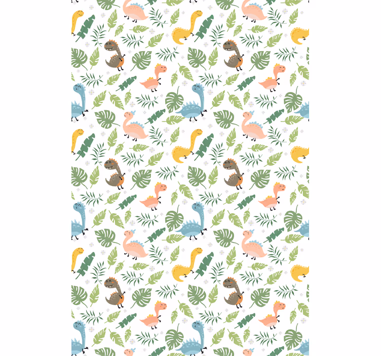 Store enrouleur dinosaures motif tropical de dinosaure - TenStickers