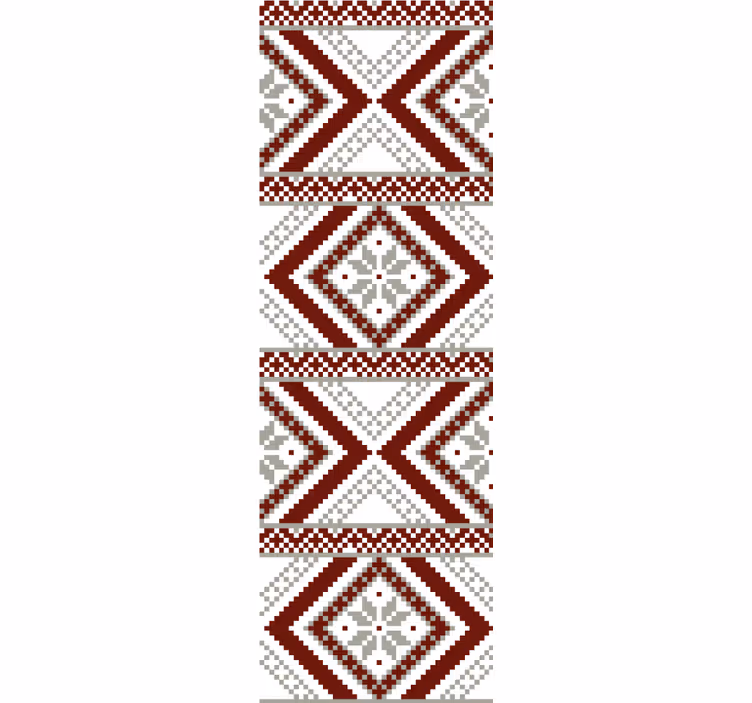 Store enrouleur textures et motifs motif textile géométrique - TenStickers