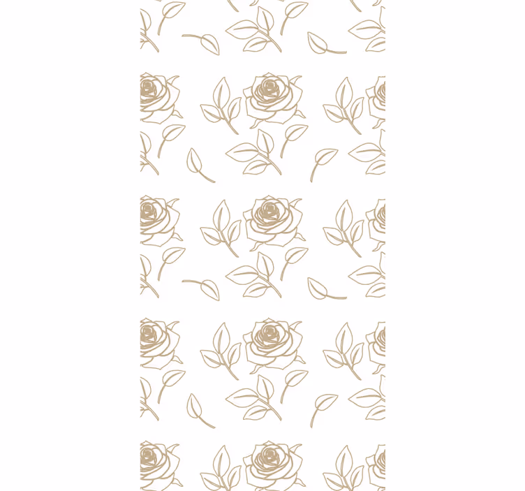 Stores enrouleurs fleurs et plantes motif de rose délicat - TenStickers