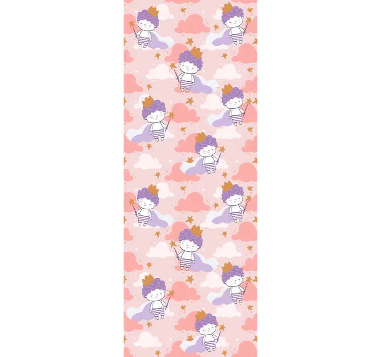 Store enrouleur pour chambre enfant princesses et nuages - TenStickers