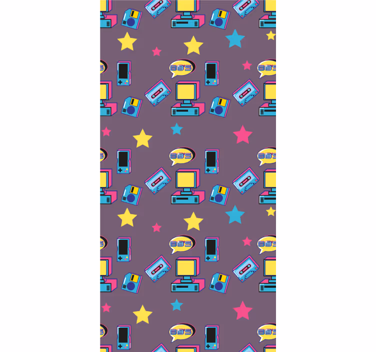 Store enrouleur gamer icônes de jeux rétro - TenStickers