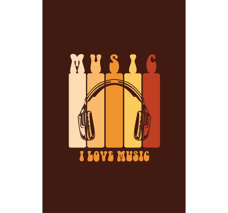 Store enrouleur phrases conception de casques de musique - TenStickers