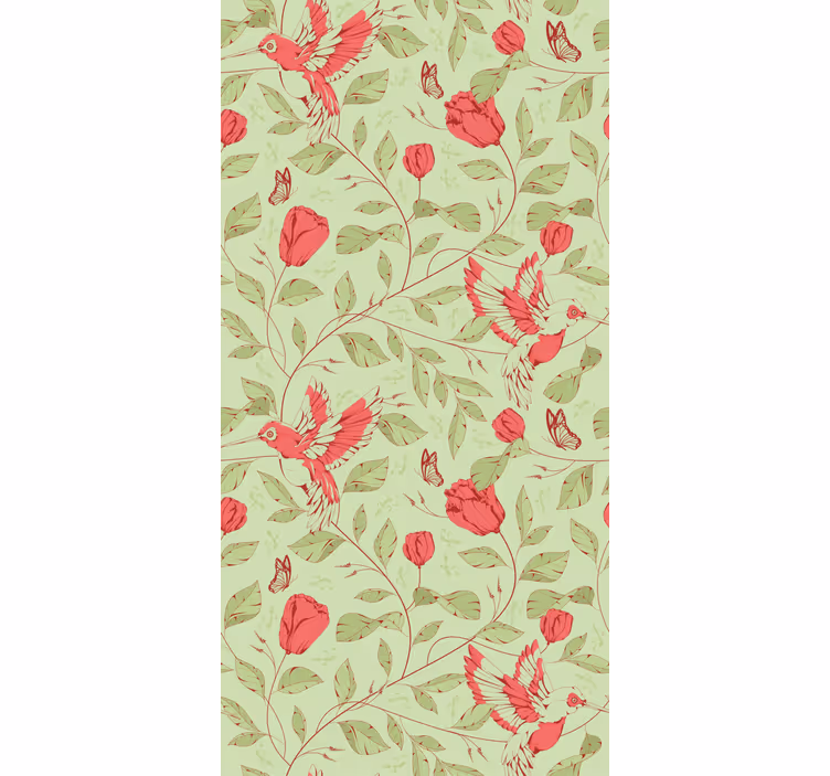 Stores enrouleurs fleurs et plantes colibris et fleurs - TenStickers